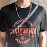 Double Layer Star Link Chain Necklace for Men Women Hip Hop Unisex Style Silver Photo 5