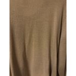 Vntg Koret Tan With Black Trim Paisley Embroidered Open Cardigan Size Large Brown Photo 13