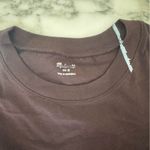 Madewell NWT Short Sleeve Tee Brown S Stubborn Tape Needs Removal Photo 2