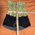 Rewind  Romper Women's Off the Shoulder Tie Dye XL Cuffed Pull-over Photo 7