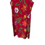 Sag Harbor Vintage Red Floral Sleeveless Knee Length Dress Size 10 Photo 1