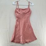 Princess Polly  “Fiery” Satin Slip Cowl Neckline Mini Dress Photo 1
