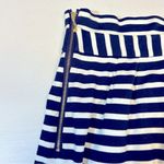 Kate Spade New York Navy Piper Striped Gathered Waist Skirt Size 6 Photo 4