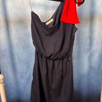 Newbury Kustom One-shoulder Navy and Red Dress Photo 0