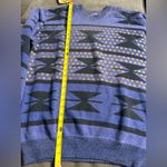 Vintage 80s 90s Aztec crewneck Size M/L Blue Size M Photo 4