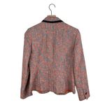 Anne Klein Women's Navy Blue Orange Tweed Blazer Jacket Size 8 Business Preppy Photo 1