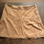 Jolt Faux Suede Camel Brown Mini Skirt Photo 0
