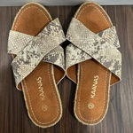 Kaanas  Guajira Crossover Python‎ Snakeskin Sandals Photo 0