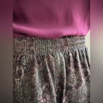 First Option Too Vintage Paisley Design Pleaded Sz XL Elastic Waist Runs… Photo 5