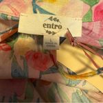 Entro dress rickrack detailing floral print colorful ric rac tulips lined L NWT Photo 6