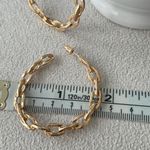 Lulus Biggie chain link hoop earrings Photo 1