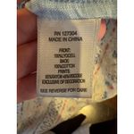 John Mark  Shirt Women Large Blue Embroidered Floral Aztec Button Up Boho Cottage Photo 10