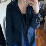 Ruff Hewn Dark jean colored button down Photo 1