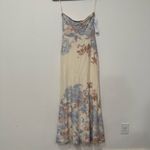 Princess Polly  Kyanne High Split Strapless Maxi Dress in Cream Multi 2 Photo 8