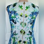 Antonio Melani  Vibrant Blue and Green Midi Dress Photo 4
