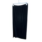 French Laundry  Black Maxi Skirt with Slit Stretch Career Casual Size M Photo 8