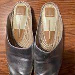 DV by Dolce Vit Tyle Metallic Silver Leather Summer Espadrille Mule Slide Flats 6.5 Photo 1