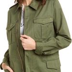 Zadig & Voltaire Women's 100% Cotton Kayak Skull Khaki Military Jacket size 36 Photo 3