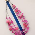 Charming Charlie Pink Multi-strand Glass Bead Necklace Photo 2