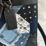 Coach Mercer Bag Satchel 30 in Canyon Quilt Denim Blue Black Shoulder Photo 5