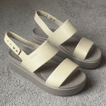 Crocs Brooklyn Matte Wrap Low Wedge Sandals SIZE 8 Photo 0