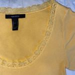 Forever 21 Yellow Lace Crop Top Photo 2