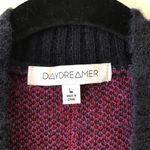 Daydreamer  Plaid Wool Blend Oversized Cardigan Sweater Photo 4