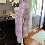 Aeropostale Signature Eighty-Seven Women’s Medium Plaid Button Down Shirt Purple Photo 4