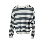 Sundry  sail collar grey vintage striped sweatshirt size Medium‎ Photo 4