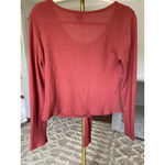 Paper Crane  Keyhole Crop Top Warm Buttery Soft Cozy Waffle Knit Lounge Street M Photo 2