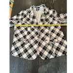 Unique Vintage Beetle Juice Blazer 4X Black/White Plaid Plus Size Women's Jacket Photo 5