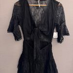 Free People  Reversible Lala Lace Mini Dress Black Size XS NWT MSRP $128 Photo 3