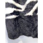 Motel Rocks Zebra Print Nylon Knit Cardigan Cozy Oversized Small Photo 7