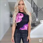 White House | Black Market New! Floral Jacquard Sweater Tank, S Photo 1