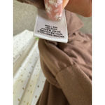 Zenana  Lace Cross Strap Cami Padded Bralette Smocked Back Tiered Brown Dress L Photo 5