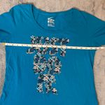 Nike Blue Floral Active Just Do It Athletic Tshirt Youth Girl’s Size Large Photo 4