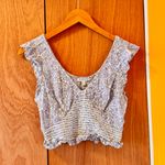 Patrons of Peace 🎅3/$15 SALE Floral Blue Sleeveless Top M Photo 1