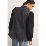 Maeve Anthropologie  NWT Mixed Media Tweed Bomber Jacket Size 6 Photo 1