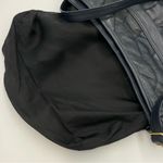 Vintage Patchwork Purse Bag Navy Blue Leather Photo 3