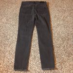 Madewell 10" High-Rise Skinny Jeans Button Fly Frayed Hem Black Wash Size 29 Photo 7