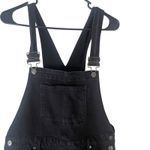 No Boundaries  Women's Size‎ Large 11-13 Black Distressed Overall Shorts Photo 1