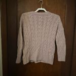 Vince - Lattice Cable Knit Wool & Alpaca Sweater: Mauve Orchid-Size L Photo 2