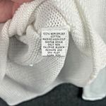 Talbots Vtg  Women's White 100% Cotton V Neck Pullover Sweater SEE MEASUREMENTS Photo 5