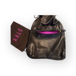 HTF: new Kale 𖦹 Diego Leather Messenger Flap Bag 𖦹 Choc Metallic Suede Lined Photo 7