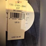 Aerie Offline by  blue wide ribbed cropped cap sleeve scoop neck tee shirt NWT Photo 3