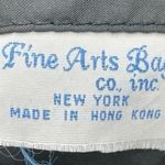 Vintage Black Velvet Small Purse Needlepoint Dark Floral Cottagecore New York Photo 4