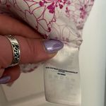 Lands' End No Iron Supima Cotton Button Down Shirt Floral Western Womens 2 XS Photo 6