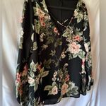 Charlotte Russe Floral Black Blouse Photo 2