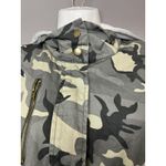 Forever 21  Jacket Womens Small Camo Anorak Parka Gray Hoodie Utility Drawstring Photo 3