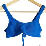 BECCA by Rebecca virtue Becca Jocelyn Blue Ribbed O-Ring Two Piece Bikini Swimsuit Set Size Small Photo 2